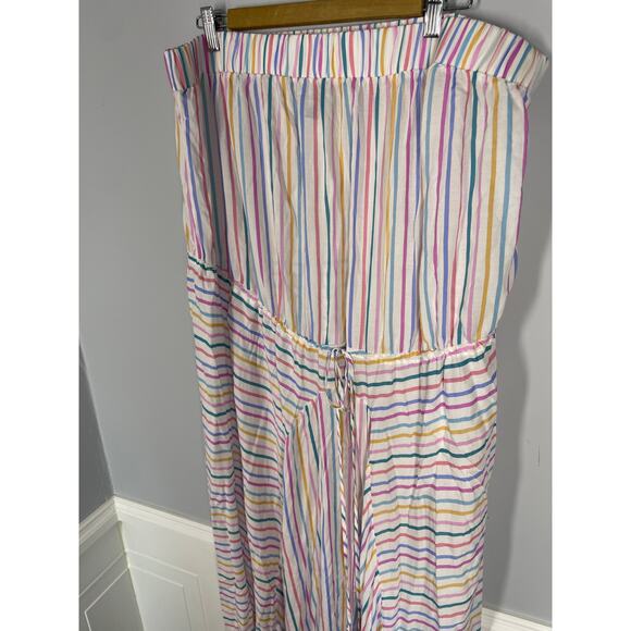 Swimsuits for All, Size 22/24, Pastel Maxi Cover-up, Strapless Rayon Lightweight - Picture 2 of 7